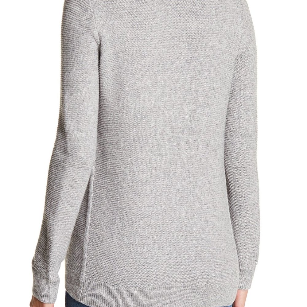 Madewell | Light Gray Riverside Textured Sweater - Size M - Picture 8 of 8